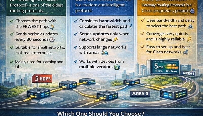 Blog - RIP vs OSPF v EIGRP